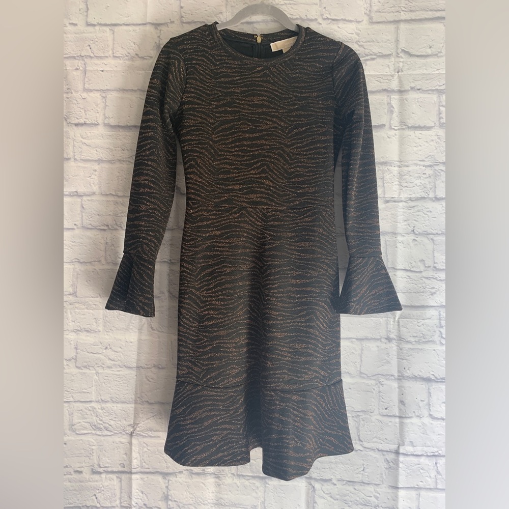 michael kors zebra printed dress
